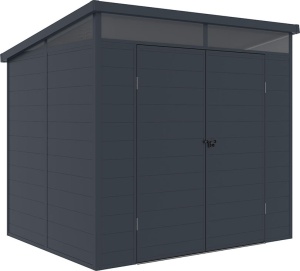 Пластиковый сарай (хозблок) Black Fox ARTISAN 4.5 м² премиум класса (2.38 x 1.91 м) с односкатной крышей для дачи или загородного дома