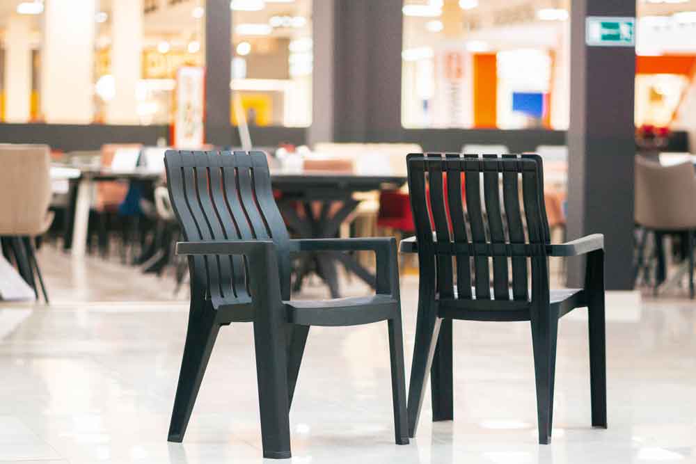 Стул садовый с подлокотниками Rattan CHICAGO из пластика