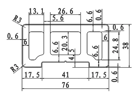 Поручень-перила 3D CO-EXTRUSION DENPASAR (76х38х2900 мм) из ДПК