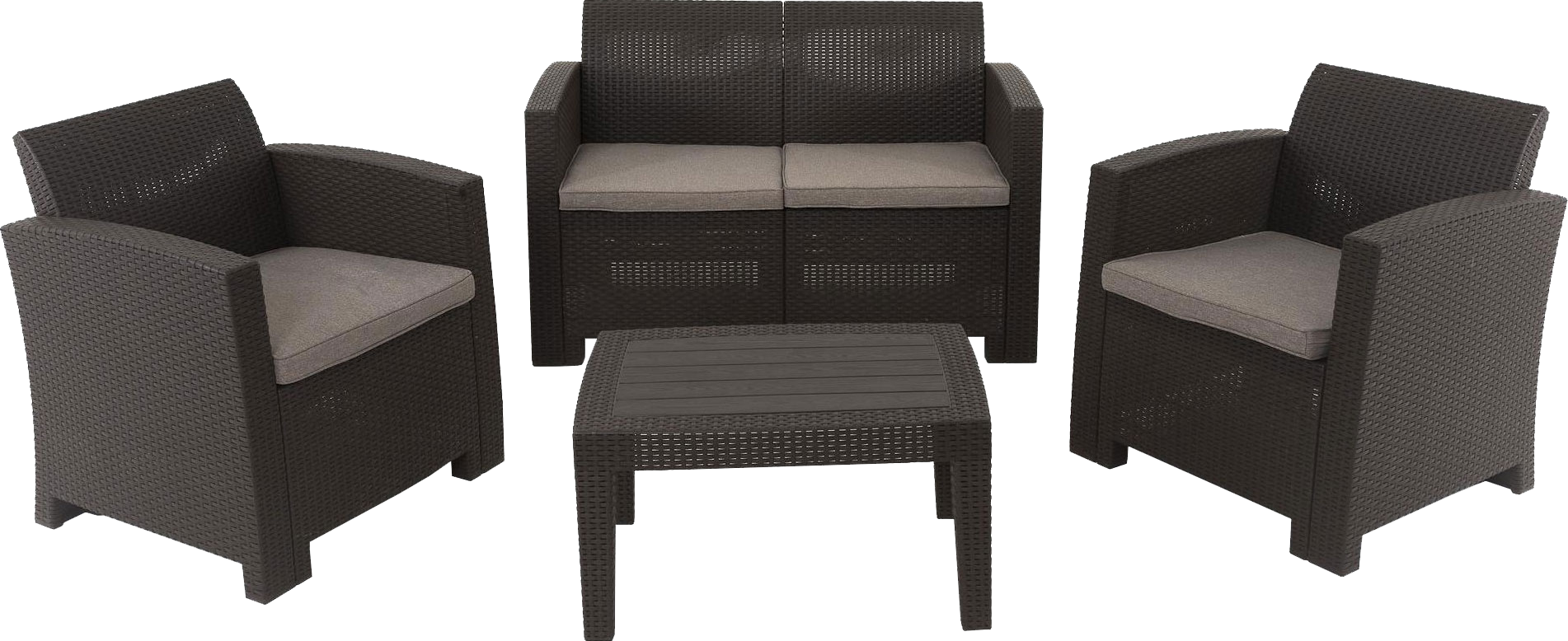 Комплект садовой мебели из пластика для лаунж зоны b:rattan Arizona