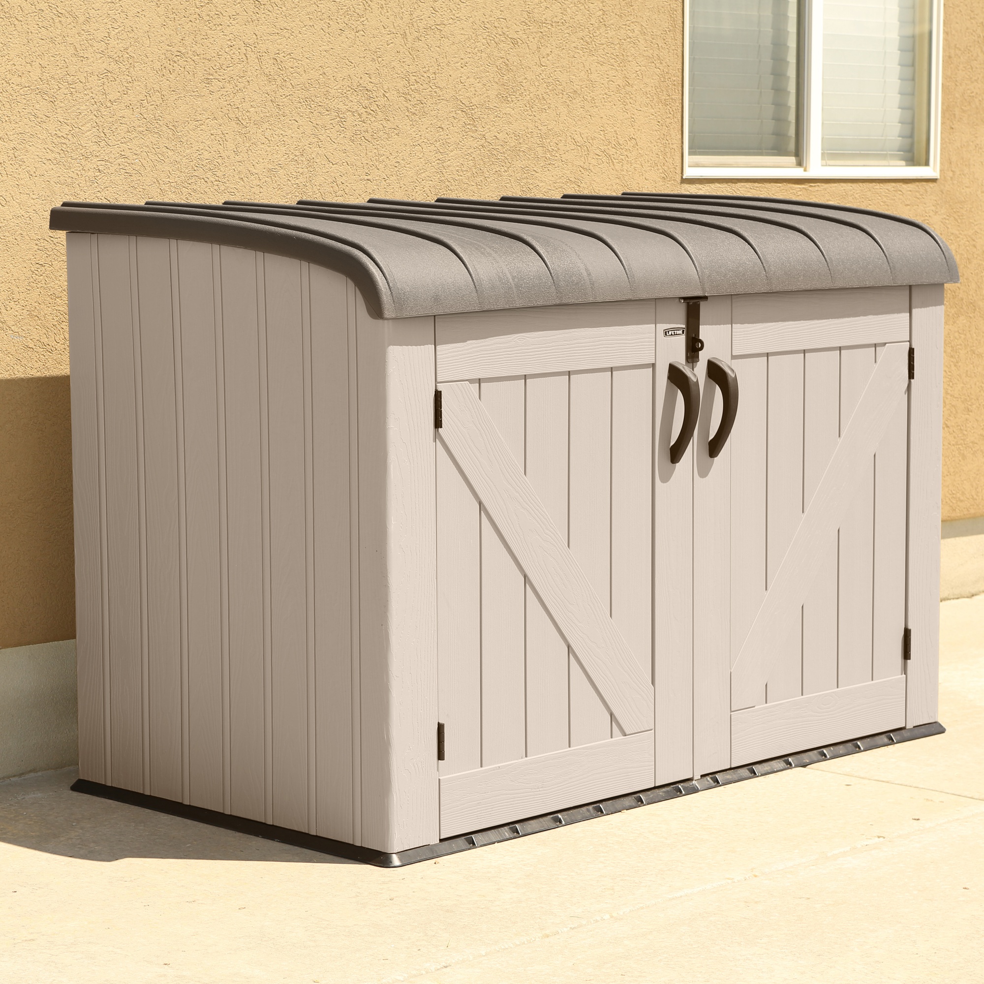 Life Time WoodLook 60170 Ящик-шкаф для хранения 3х6, бежевый 2400л.